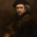 Portrait of artist name Rembrandt