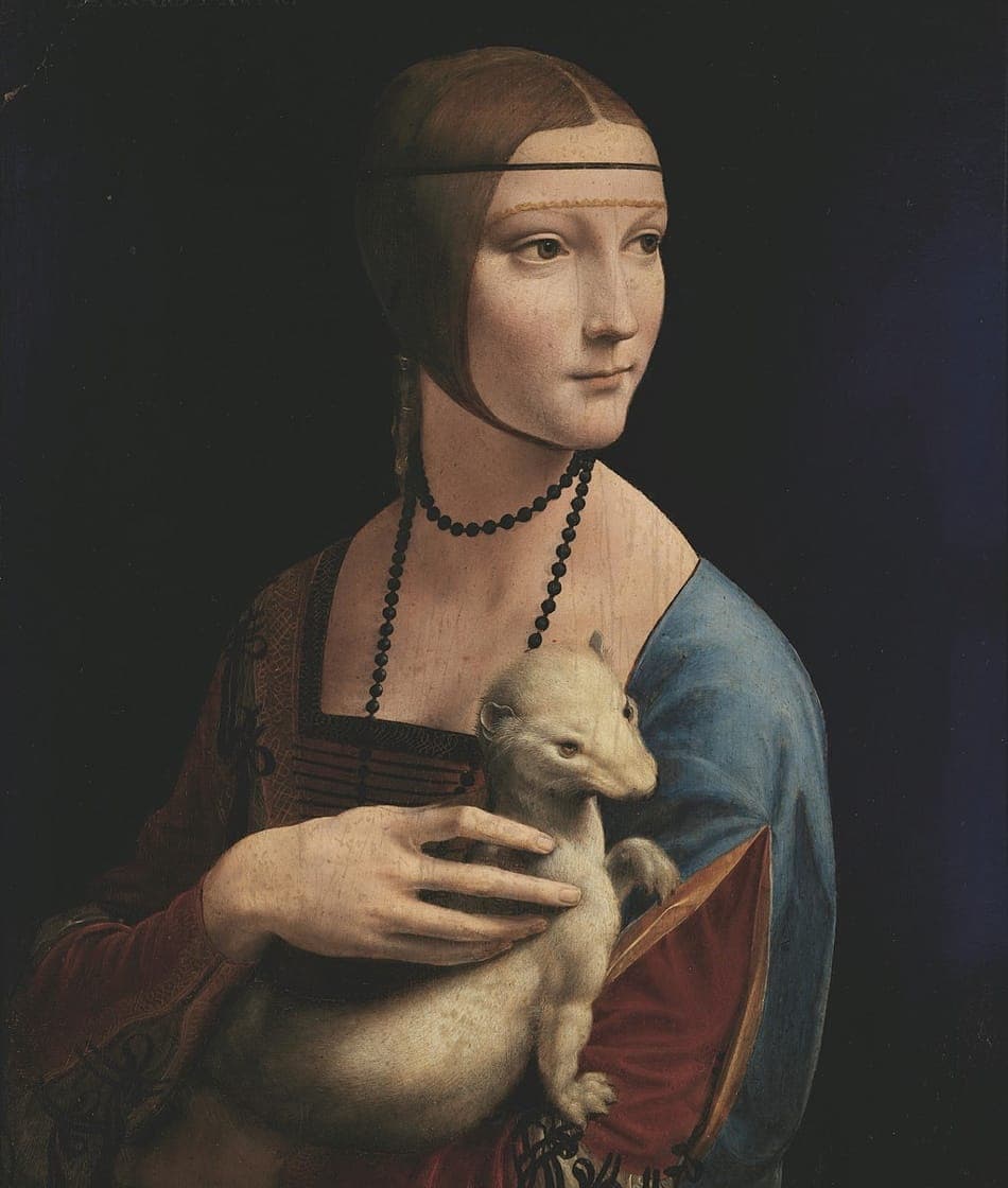 Artwork titled Lady with an Ermine