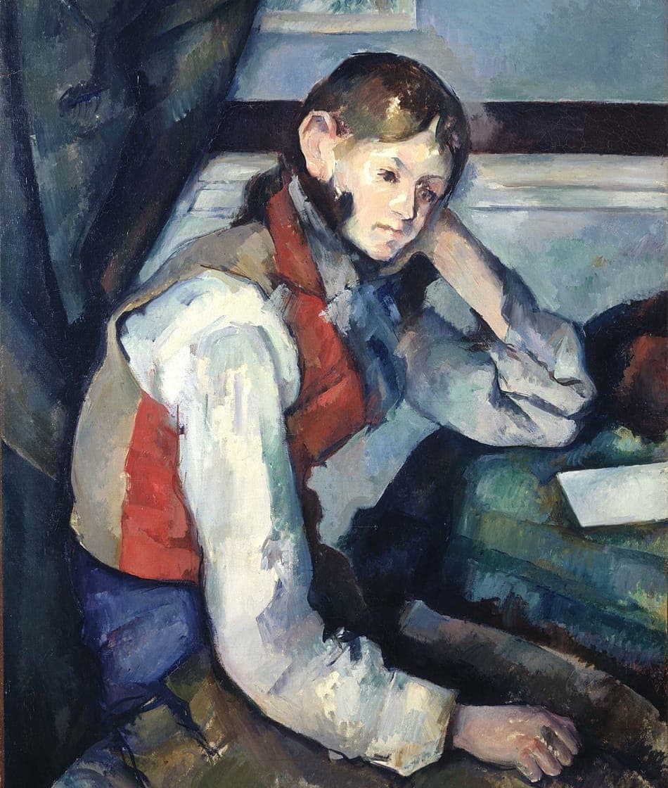 Artwork titled The Boy in the Red Vest