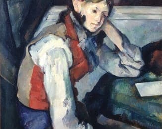 Artwork titled The Boy in the Red Vest by Paul Cézanne