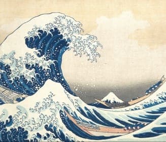 Artwork titled The Great Wave off Kanagawa by Hokusai