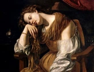 Artwork titled Penitent Magdalene by Artemisia Gentileschi