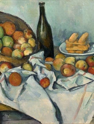 Artwork titled The Basket of Apples by Paul Cézanne