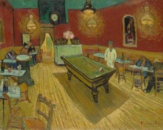 Artwork titled The Night Café by Vincent Van Gogh