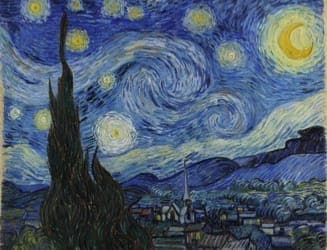 Artwork titled Starry Night by Vincent Van Gogh